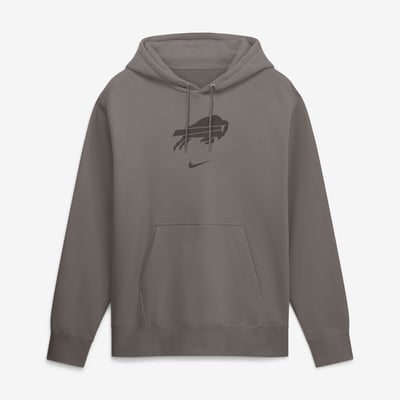  Buffalo Bills Nike Washed Club Fleece Pullover Sweatshirt - Charcoal