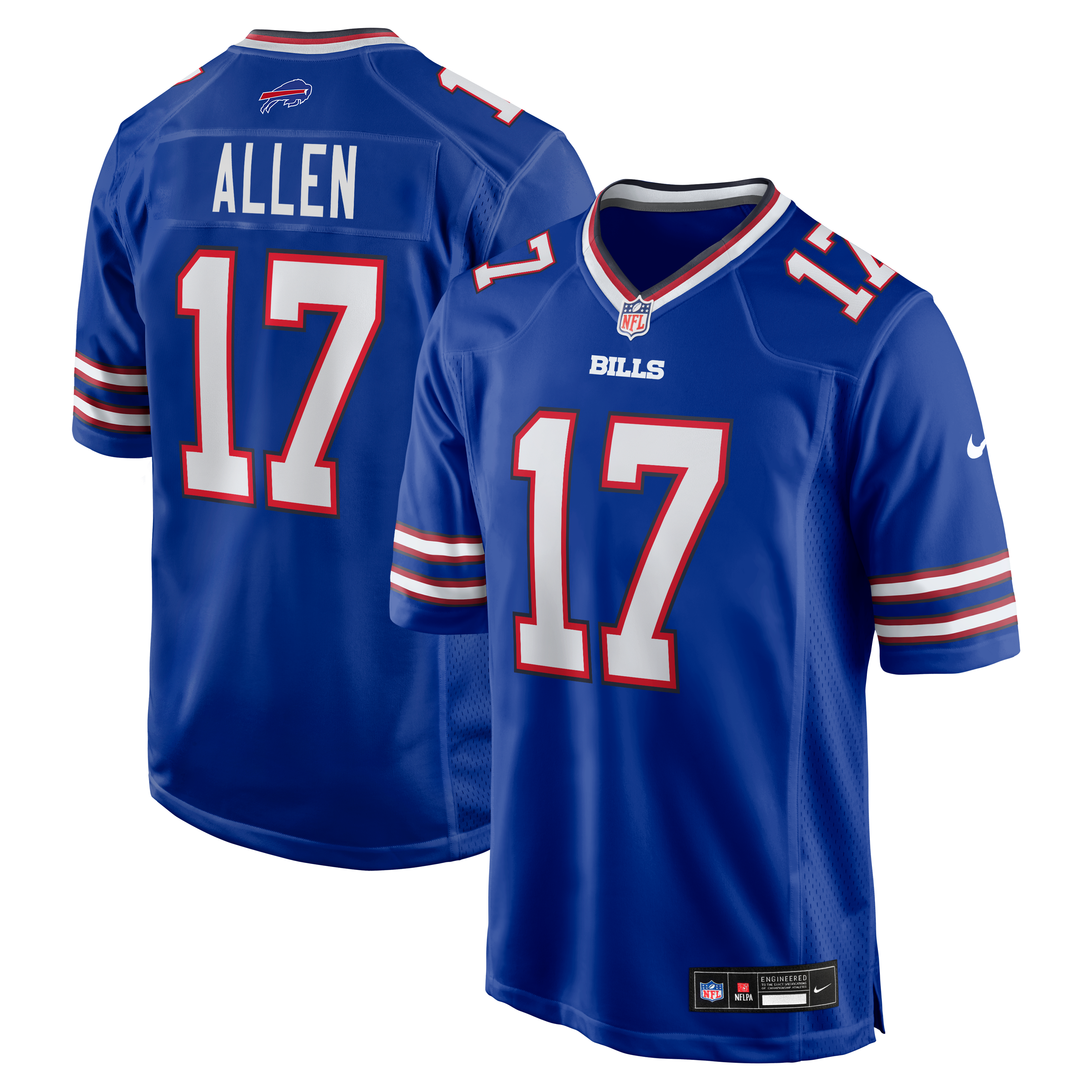 Gaming Roster Png Men's Nike Josh Allen Royal Buffalo Bills Team Game Player Jersey