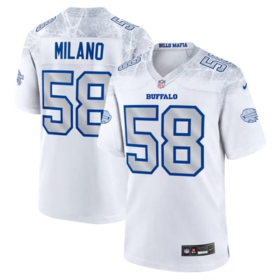 Matt Milano Buffalo Bills Nike Rivalries Collection Game Jersey - White