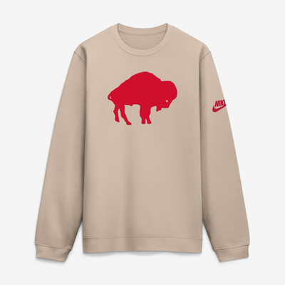 Buffalo Bills Nike I-Formation Rewind Club Crew Sweatshirt - Sand