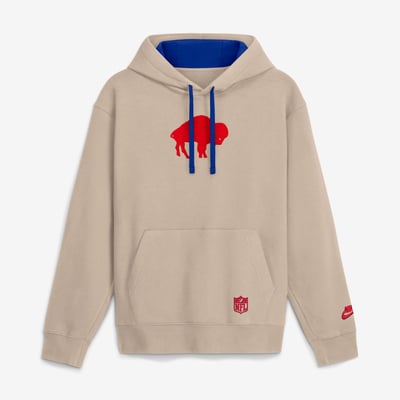 Buffalo Bills Nike Rewind Club Hoodie - Sand