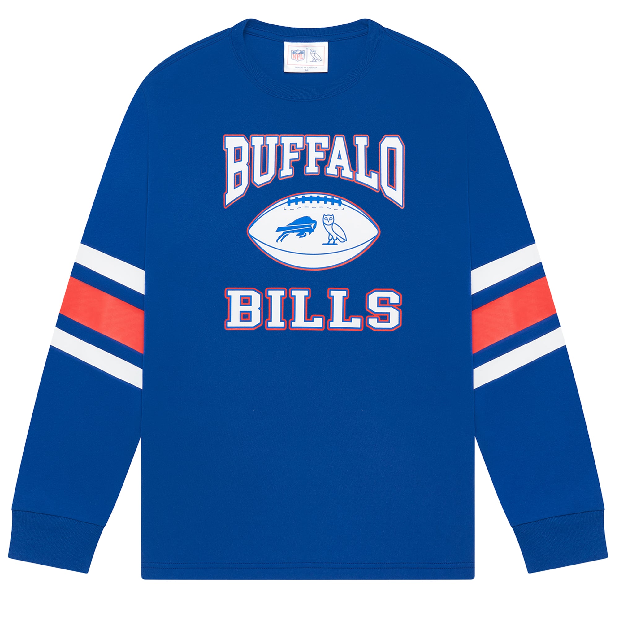 Men's OVO Royal Buffalo Bills Long Sleeve T-Shirt