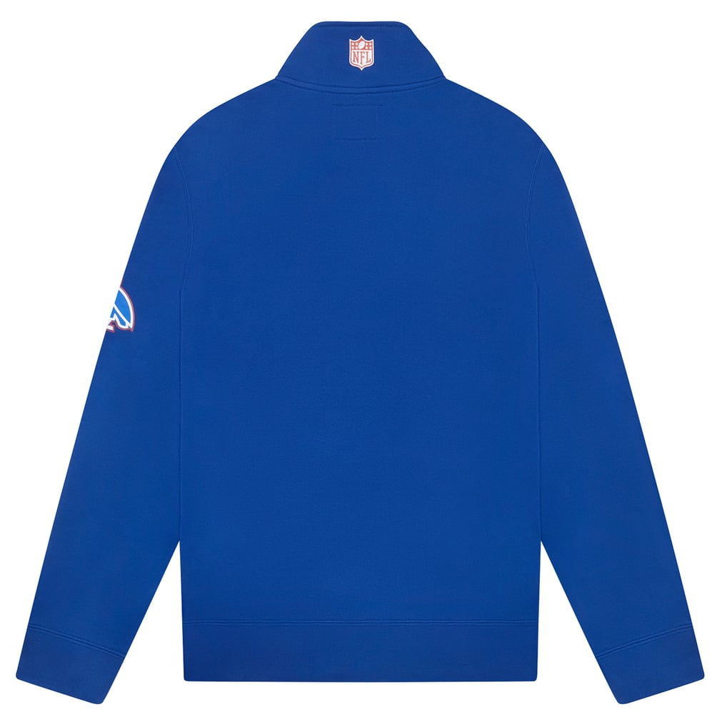 Buffalo Bills OVO Quarter-Zip Mock Neck Pullover Top - Royal