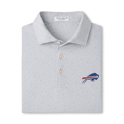 Buffalo Bills Peter Millar On The Ball Performance Jersey Polo - Gray