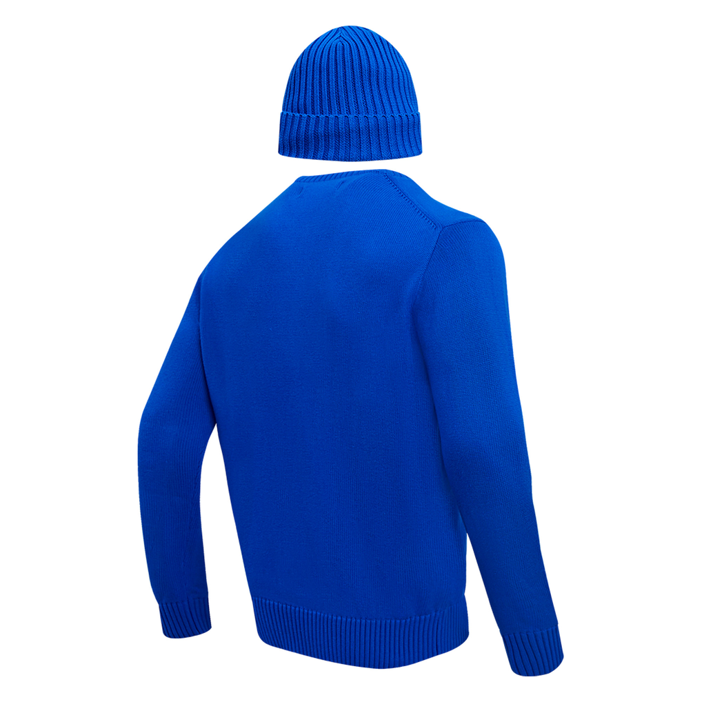 Buffalo Bills Pro Standard Crewneck Pullover Sweater & Cuffed Knit Hat Box Gift Set - Royal