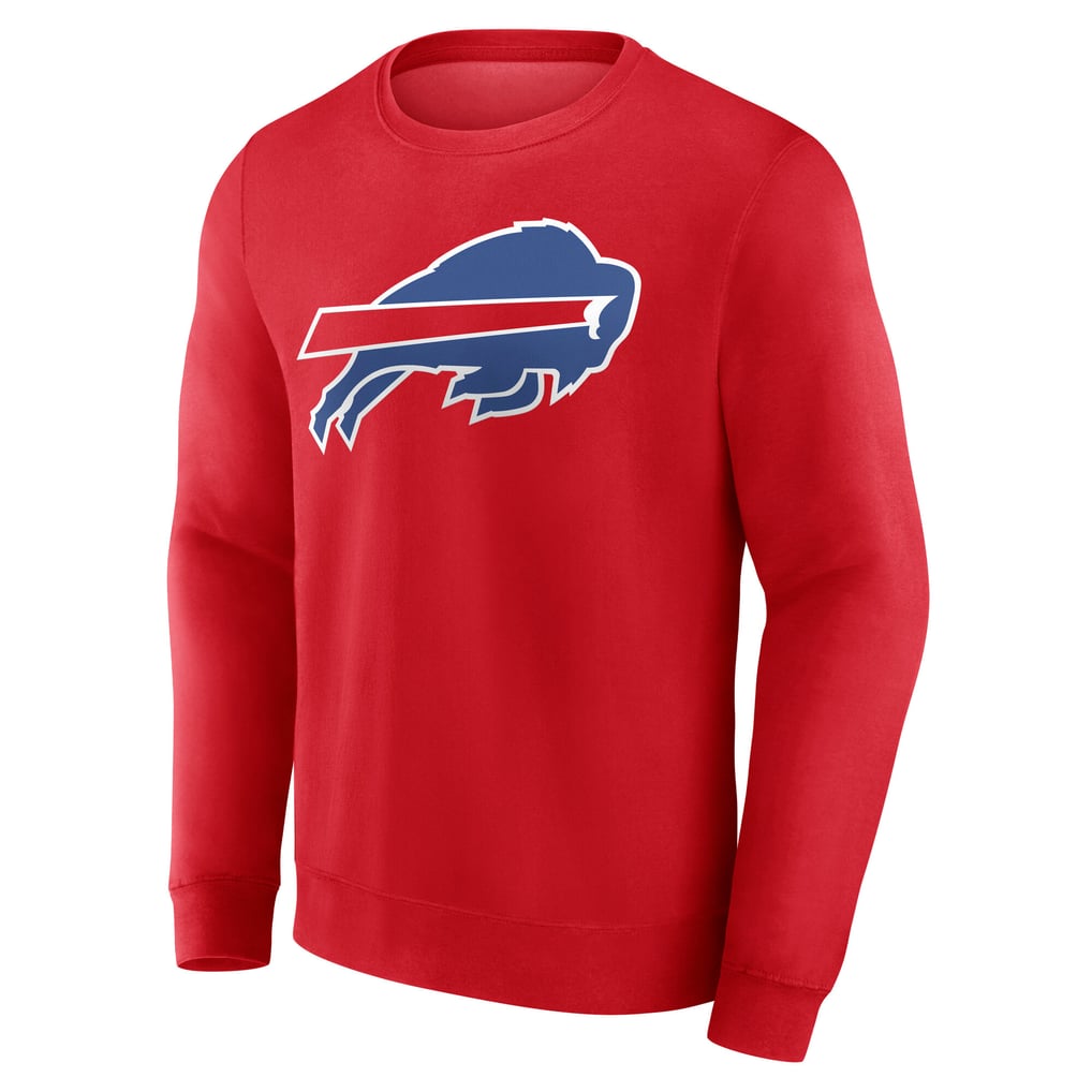 Buffalo Bills Team Authentic Personalized Name & Number Sweatshirt - Red