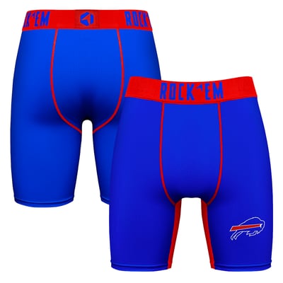  Buffalo Bills Rock Em Primary Logo Boxer Briefs - Royal