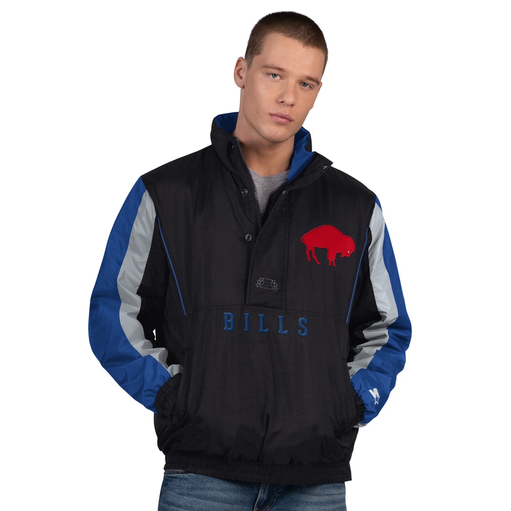 Buffalo Bills Starter Thursday Night Gridiron Vintage Logo Half-Zip Jacket - Black