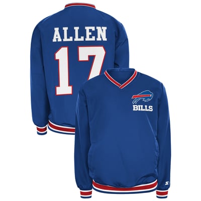 Josh Allen Buffalo Bills Starter Player Layer V-Neck Pullover - Royal