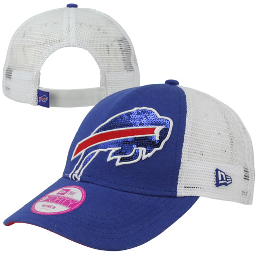 Women Buffalo Bills Hat Snapback New Era 9Forty Blue Red NFL Sequins Script Logo Women main image 3