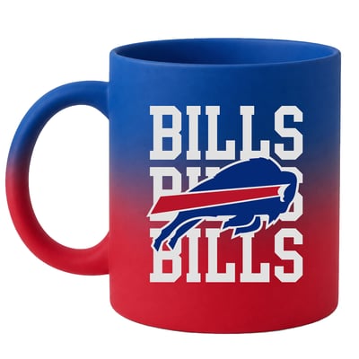 Buffalo Bills Pegasus 16oz. Echo Fade Soft Touch Ceramic Mug