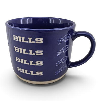Buffalo Bills Pegasus 17oz. Tonal Logo Sand Blasted Mug