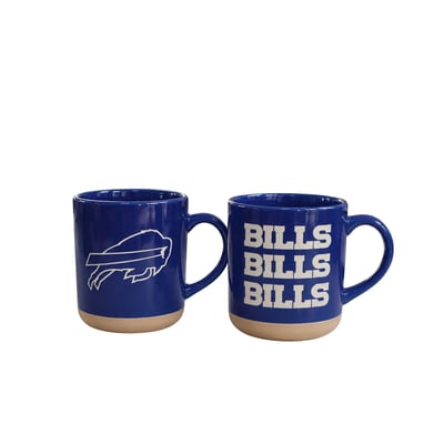 Buffalo Bills Pegasus Two-Piece 14oz. Echo Logo Ceramic Mug Set