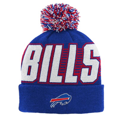 Buffalo Bills Outerstuff Preschool Cuffed Knit Hat with Pom - Royal