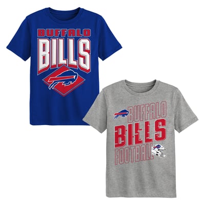 Buffalo Bills Outerstuff Preschool Trench Kings 2-Pack T-Shirt Set - Royal/Gray