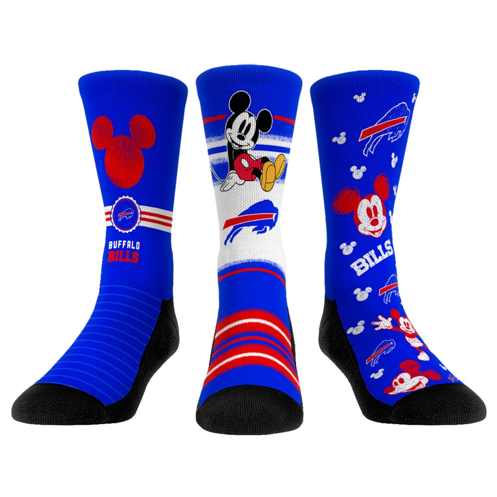 Buffalo Bills Rock Em Socks Unisex Disney Three-Pack Crew Socks Set
