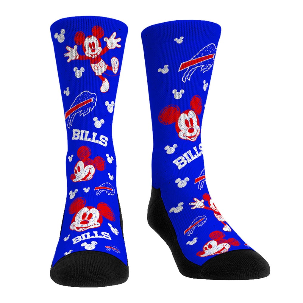 Buffalo Bills Rock Em Socks Unisex Disney Three-Pack Crew Socks Set