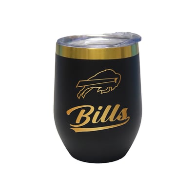 Buffalo Bills The Memory Company 12oz. Stainless Steel Gold Lettering Stemless Wine Tumbler