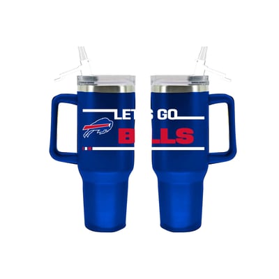 Buffalo Bills The Memory Company 40oz. Stainless Steel Team Color Tumbler with Flip Straw