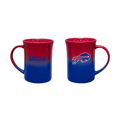 Buffalo Bills The Memory Company Two-Pack 15oz. Ceramic Ombre Mug Set