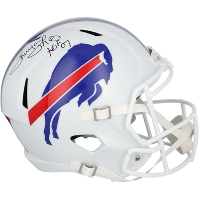 Thurman Thomas Buffalo Bills Autographed Fanatics Authentic Riddell Speed Replica Helmet with "HOF 07" Inscription