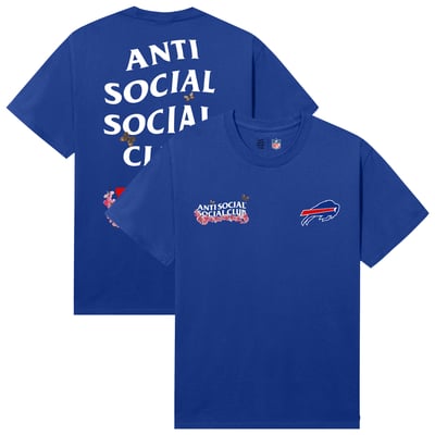 Buffalo Bills AntiSocialSocialClub x NFL Unisex Blossom T-Shirt - Royal