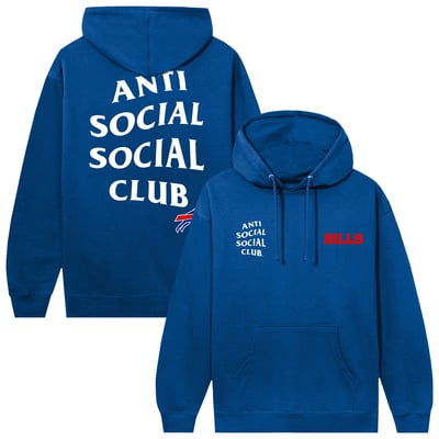 Buffalo Bills AntiSocialSocialClub x NFL Unisex Snap Hoodie - Royal