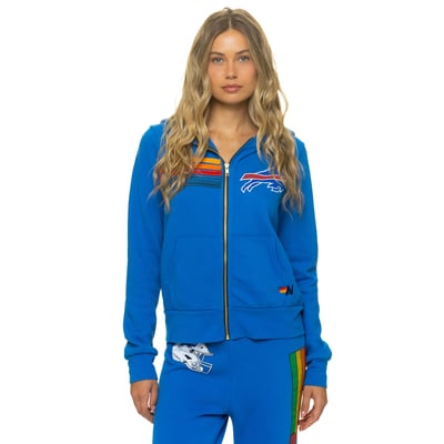 Buffalo Bills Aviator Nation Unisex Tri-Blend Full-Zip Hoodie - Royal
