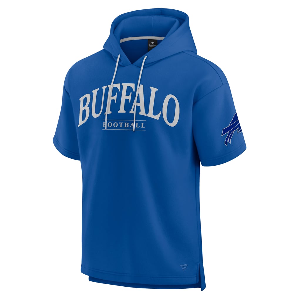  Buffalo Bills Fanatics Unisex Elements Ready Short Sleeve Pullover Hoodie - Royal