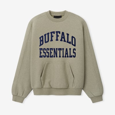 Buffalo Bills Fear of God x NFL Unisex 90s Relaxed Sweatshirt - Heather Gray