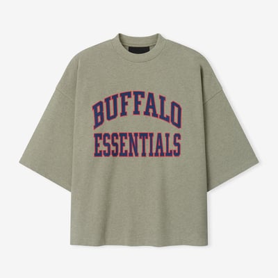 Buffalo Bills Fear of God x NFL Unisex Merch T-Shirt - Heather Gray
