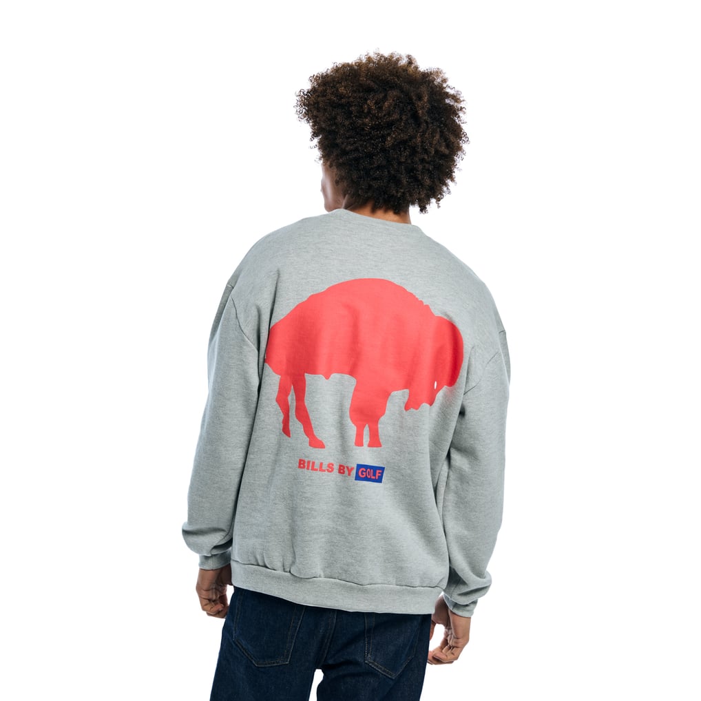 Buffalo Bills Golf Wang Unisex Sweatshirt  - Heather Gray