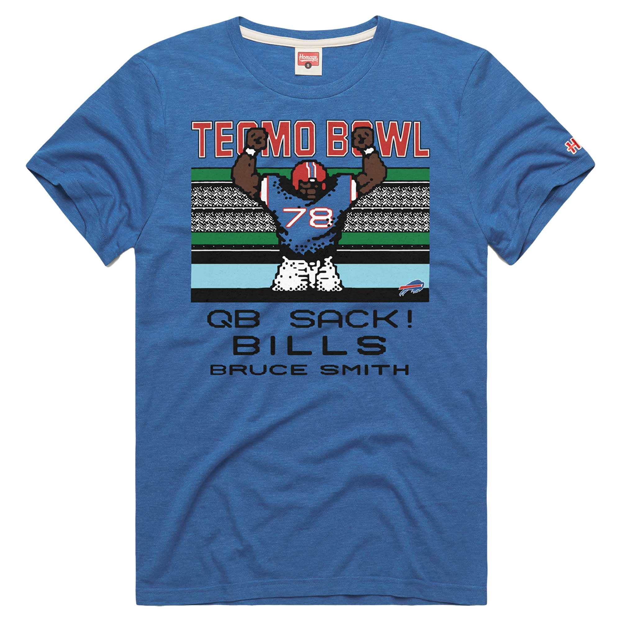 Unisex Homage Bruce Smith Royal Buffalo Bills Tecmo Bowl Retired 