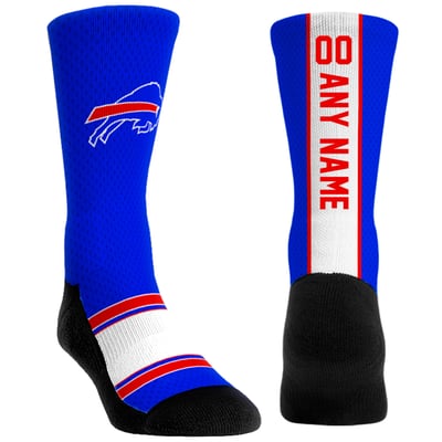  Buffalo Bills Rock Em Unisex Custom Jersey Crew Socks - Blue