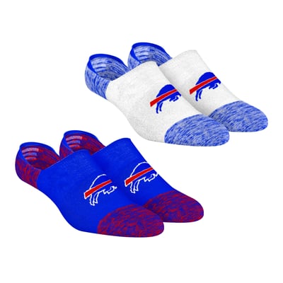 Buffalo Bills Rock Em Unisex Two-Pack Marl No-Show Socks