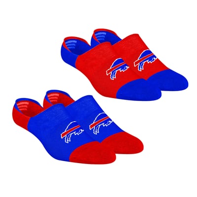 Buffalo Bills Rock Em Unisex Two-Pack Team Color No Show Socks