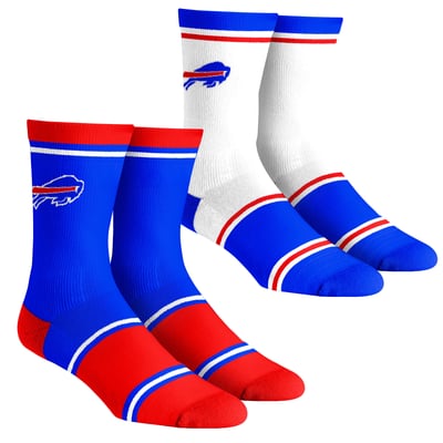 Buffalo Bills Rock Em Unisex Two-Pack Team Color Crew Socks - Royal
