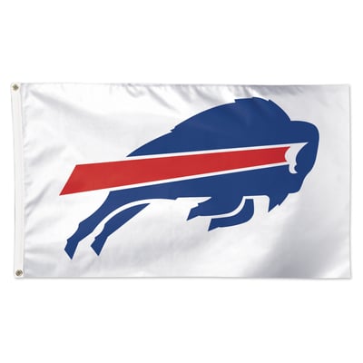 Buffalo Bills WinCraft 3' x 5' White 1-Sided Deluxe Flag