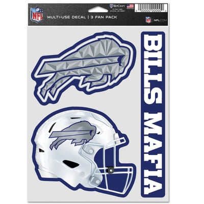 Buffalo Bills WinCraft  Three-Piece Rivalries Fan Decal Set