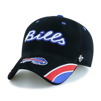 Buffalo Bills '47 Women's Velvet Denim Script MVP Adjustable Hat - Black