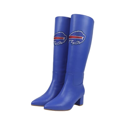  Buffalo Bills FABGATING by Cuce Women's Vegan Leather Classic Team Boots - Blue