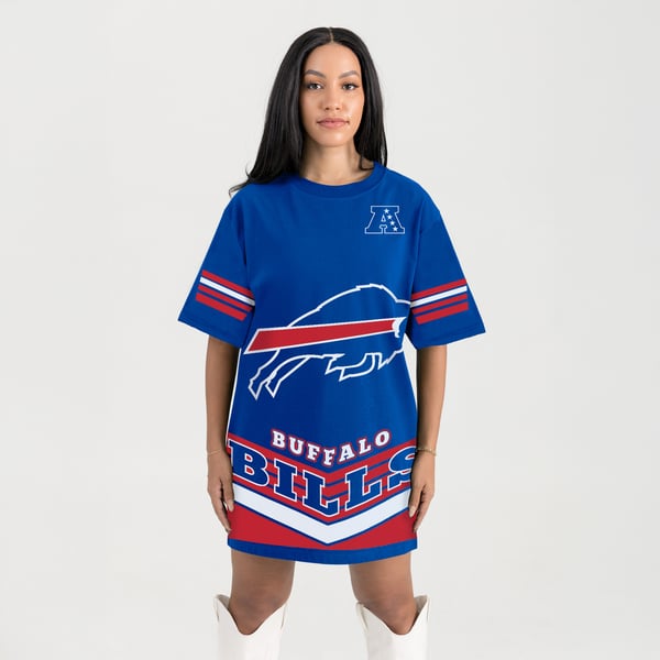 royal blue gameday dress Women's Couture Buffalo Bills Perfect Score Vintage T-Shirt season:winter Size:5T --- Chest = 24 inches/ Waist = 23 inches/ Hollow to knee = 26 inches Forever 21 | Dresses a spectacle of regality