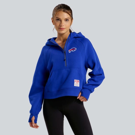  Buffalo Bills lululemon Women's Scuba Oversized Half-Zip Hoodie - College Cobalt
