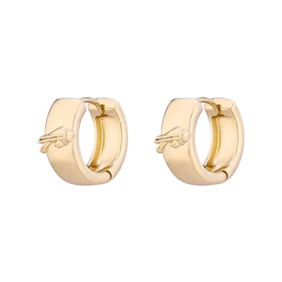  Buffalo Bills LUV AJ Women's Logo Monaco Huggie Earrings - Gold