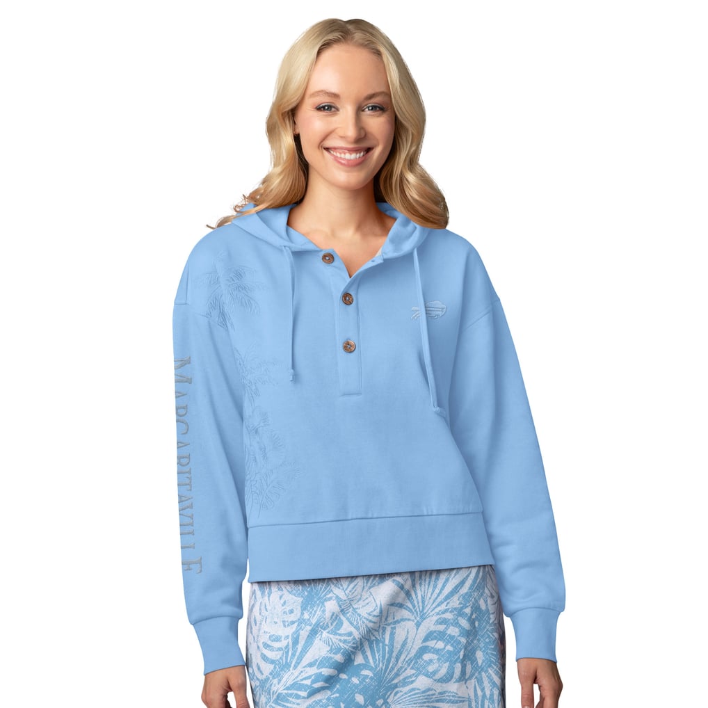 Buffalo Bills Margaritaville Women's Island Dream Solid Pullover Hoodie - Blue