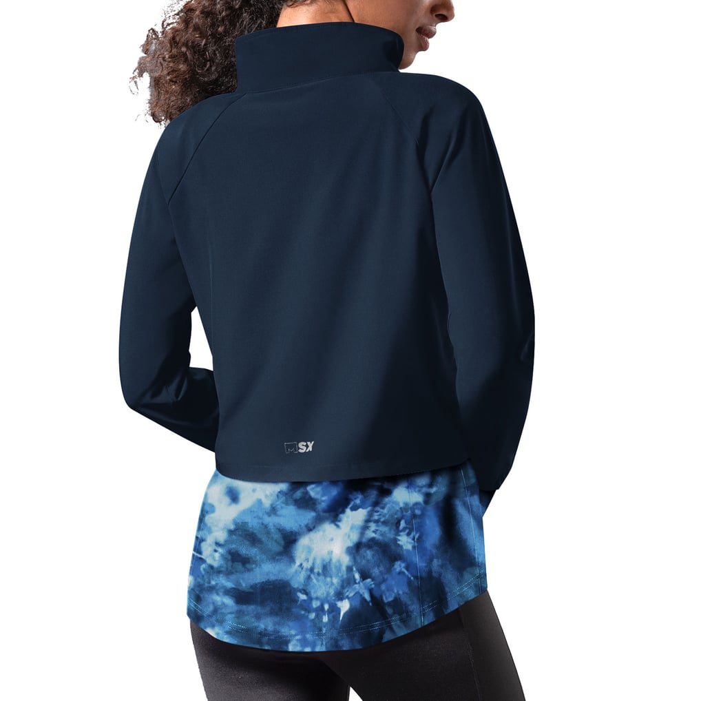 Buffalo Bills MSX by Michael Strahan Women's Grace Raglan Full-Zip Running Jacket - Navy