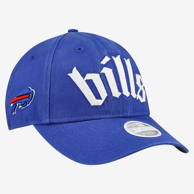 Buffalo Bills New Era Women's Gothic Font 9FORTY M-Crown Adjustable Hat - Royal
