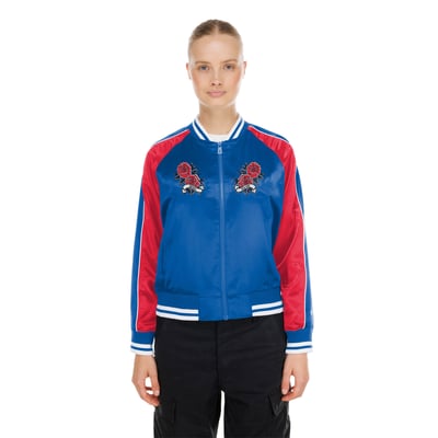  Buffalo Bills New Era Women's Lifestyle Satin Full-Zip Jacket - Royal