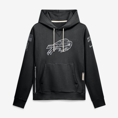  Buffalo Bills Nike Women's 2026 Salute to Service Sideline Dri-FIT Pullover Hoodie - Black