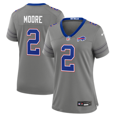 D.J. Moore Buffalo Bills Nike Women's Alternate Game Jersey - Gray